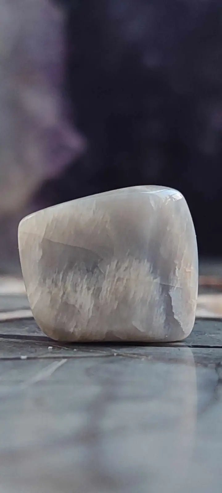 Chargez l'image dans la visionneuse de la galerie, Pierre de lune Adulaire du Brésil pierre roulée Grade A++++ Pierre de lune Adulaire roulée
