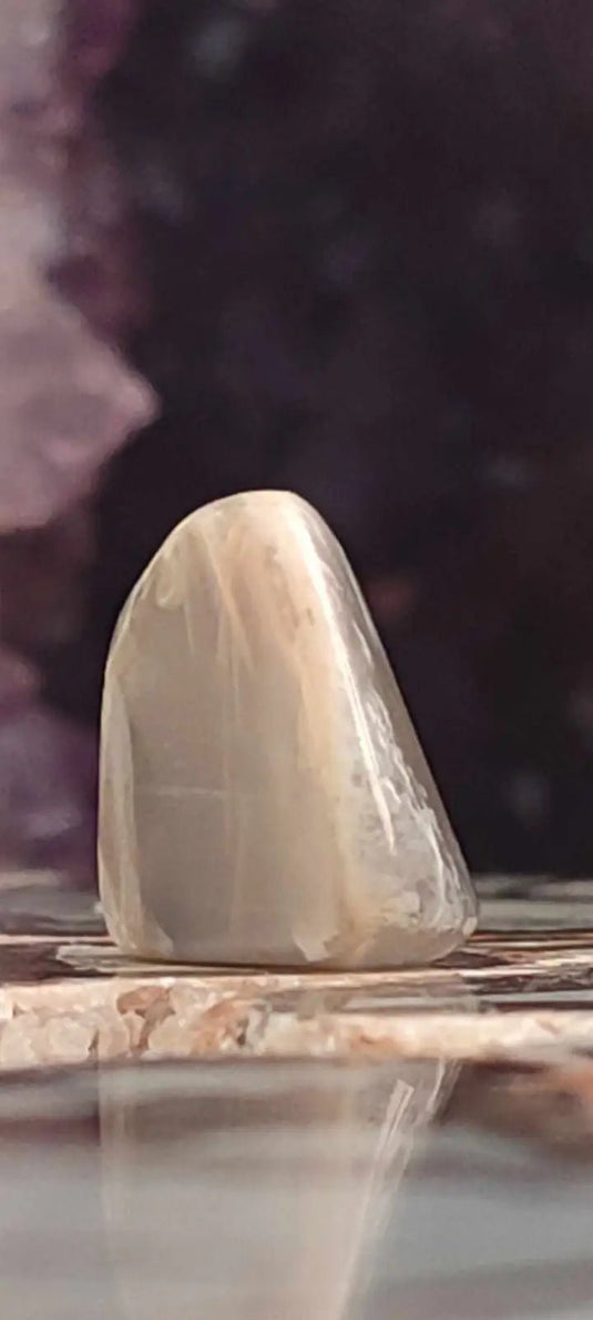 Pierre de lune Adulaire du Brésil pierre roulée Grade A++++ Pierre de lune Adulaire roulée