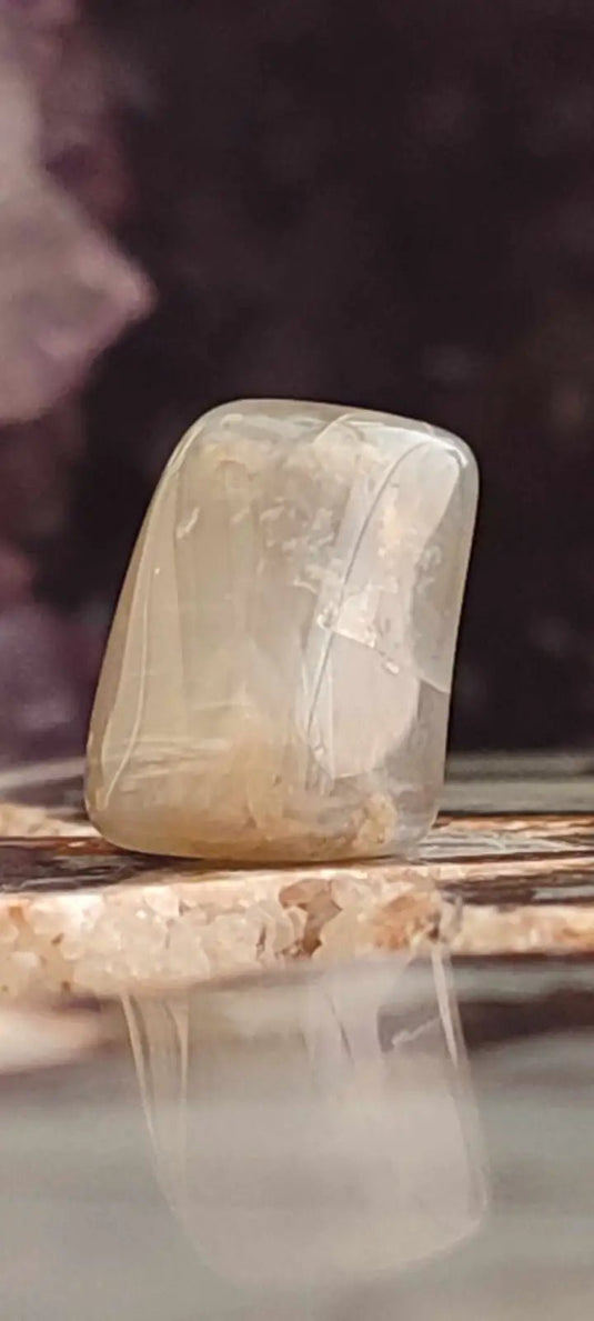 Pierre de lune Adulaire du Brésil pierre roulée Grade A++++ Pierre de lune Adulaire roulée