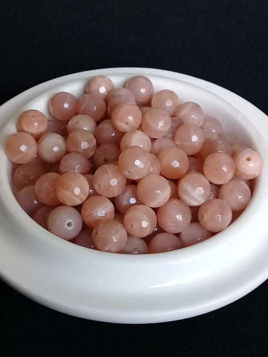 Pierre de lune (Adulaire) Sri Lanka perle Grade A++++ Prix perle à l’unité Pierre de lune Adulaire du Sri Lanka perles 8mm