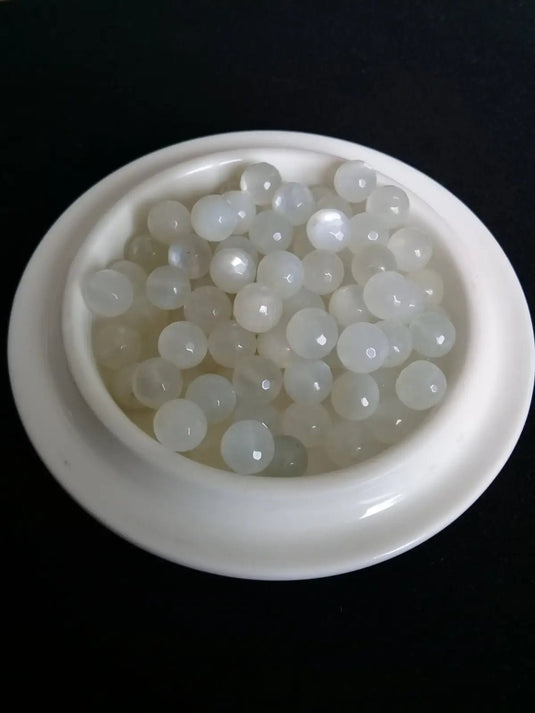 Pierre de lune (Adulaire) Sri Lanka perle Grade A++++ Prix perle à l’unité Pierre de lune Adulaire du Sri Lanka perles 8mm
