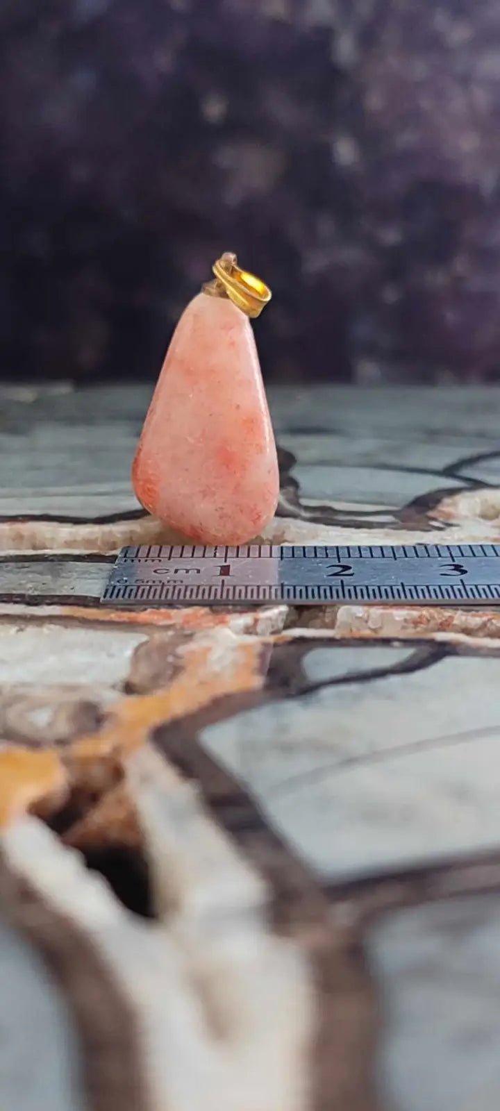 Load image into Gallery viewer, Pierre du soleil Héliolite du Brésil pendentif Grade A++++ (fourni avec cordon) Pierre du soleil héliolite pendentif
