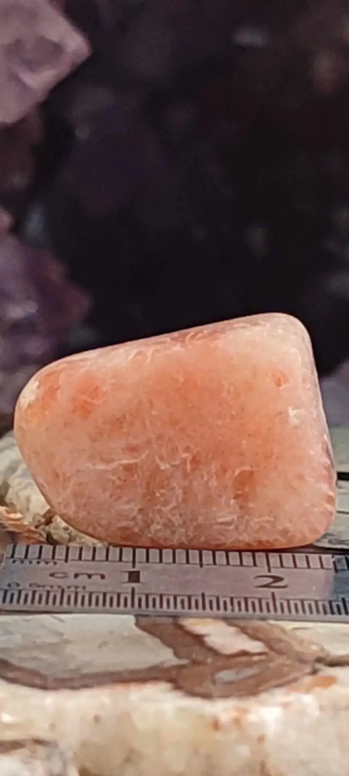 Load image into Gallery viewer, Pierre du soleil Héliolite du Brésil pierre roulée Grade A++++ Pierre du soleil Héliolite
