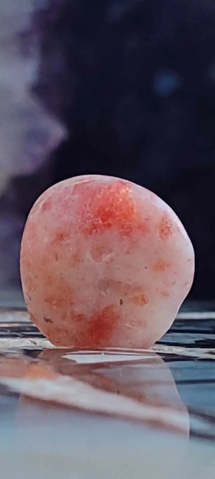 Chargez l&#39;image dans la visionneuse de la galerie, Pierre du soleil Héliolite du Brésil pierre roulée Grade A++++ Pierre du soleil Héliolite
