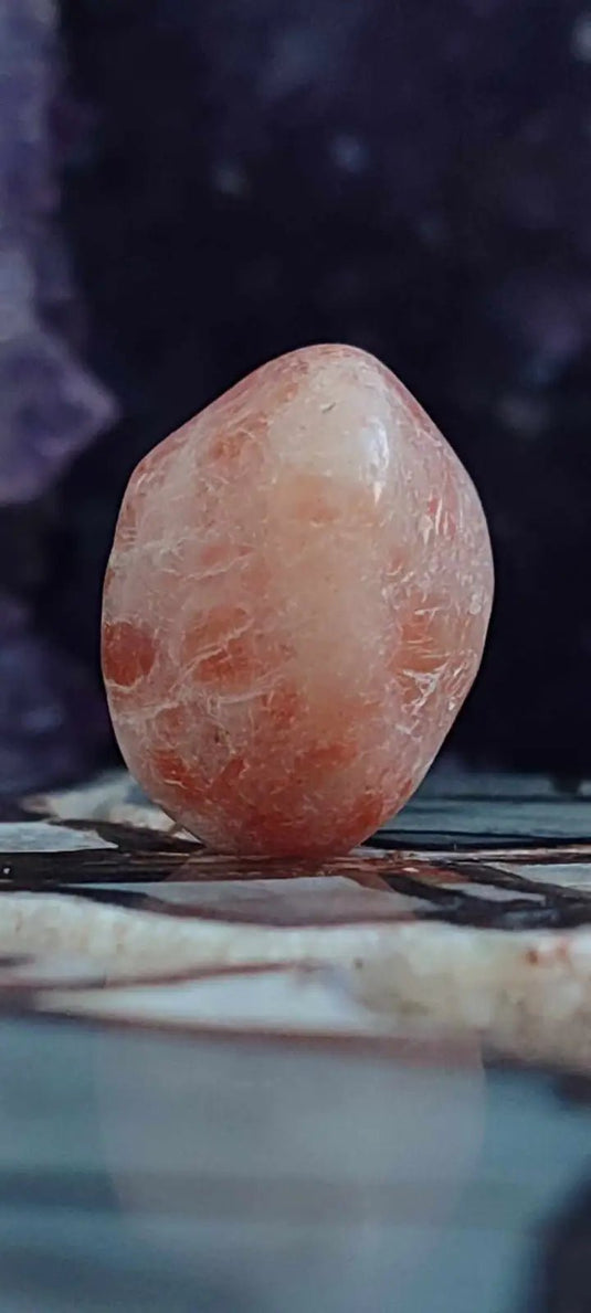 Pierre du soleil Héliolite du brésil pierre roulée Grade A++++ Pierre du soleil Héliolite