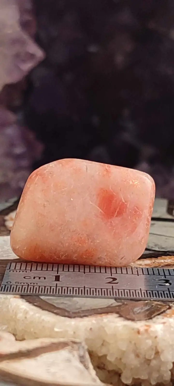 Load image into Gallery viewer, Pierre du soleil Héliolite du Brésil pierre roulée Grade A++++ Pierre du soleil Héliolite
