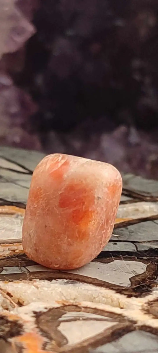 Pierre du soleil Héliolite du Brésil pierre roulée Grade A++++ Pierre du soleil Héliolite