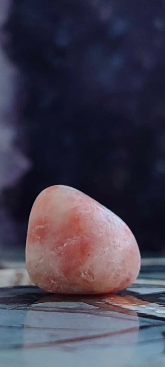 Pierre du soleil Héliolite du Brésil pierre roulée Grade A+++++ Pierre du soleil Héliolite