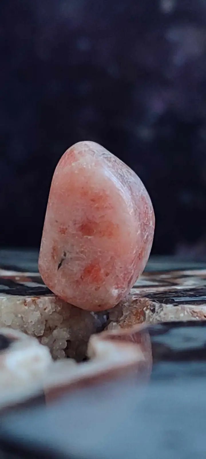 Load image into Gallery viewer, Pierre du soleil Héliolite du brésil pierre roulée Grade A++++ Pierre du soleil Héliolite
