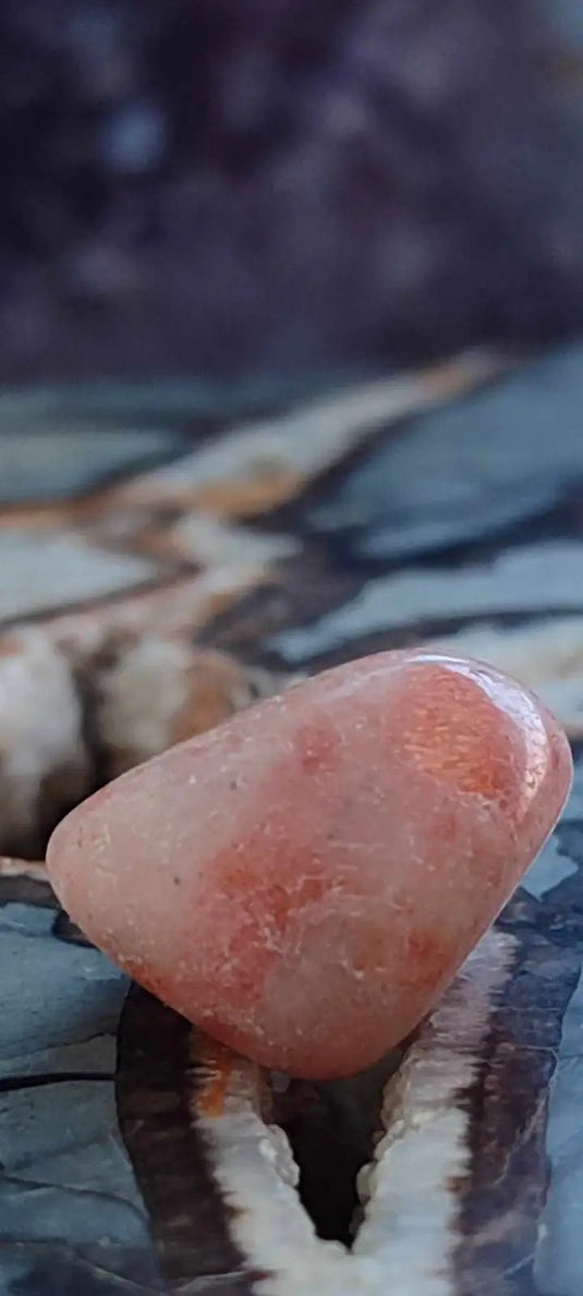 Pierre du soleil Héliolite du Brésil pierre roulée Grade A++++ Pierre du soleil Héliolite