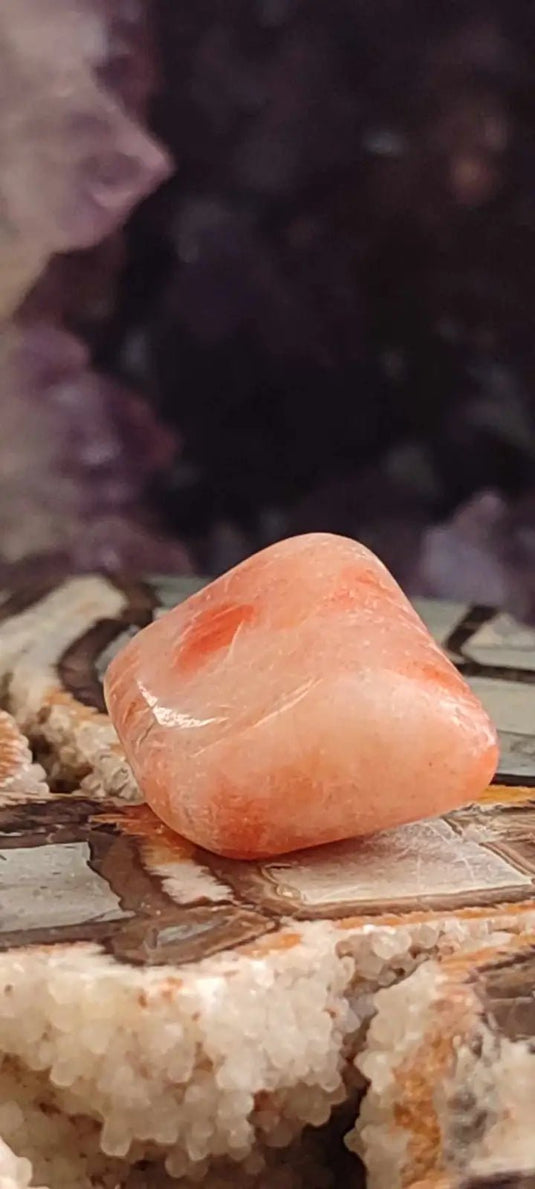 Pierre du soleil Héliolite du Brésil pierre roulée Grade A++++ Pierre du soleil Héliolite