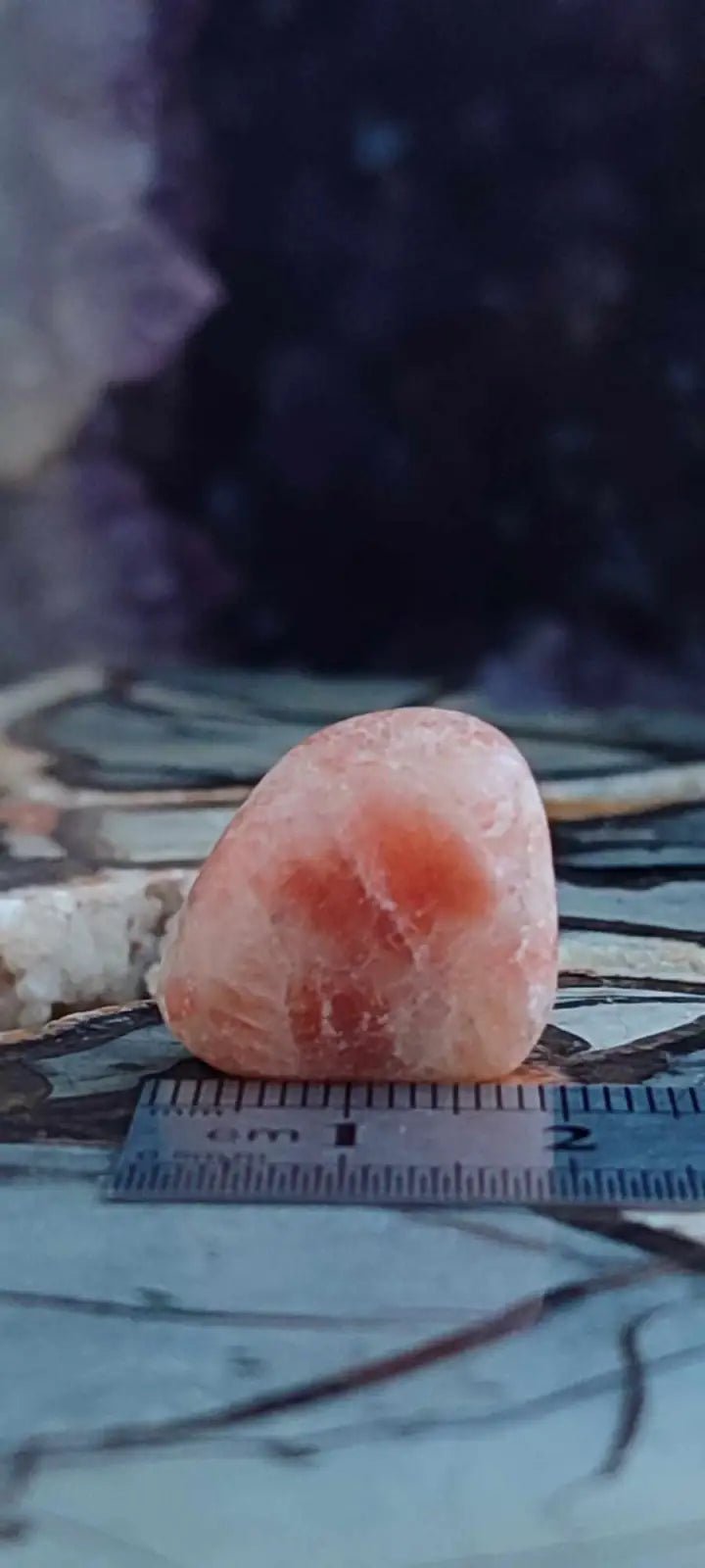 Load image into Gallery viewer, Pierre du soleil Héliolite du Brésil pierre roulée Grade A+++++ Pierre du soleil Héliolite
