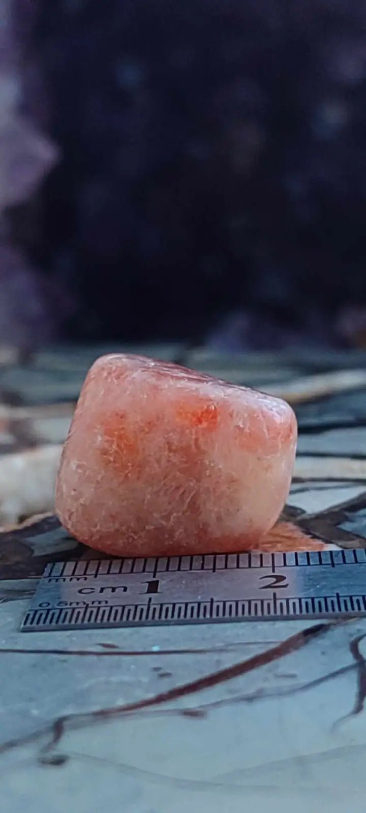 Load image into Gallery viewer, Pierre du soleil Héliolite du brésil pierre roulée Grade A++++ Pierre du soleil Héliolite
