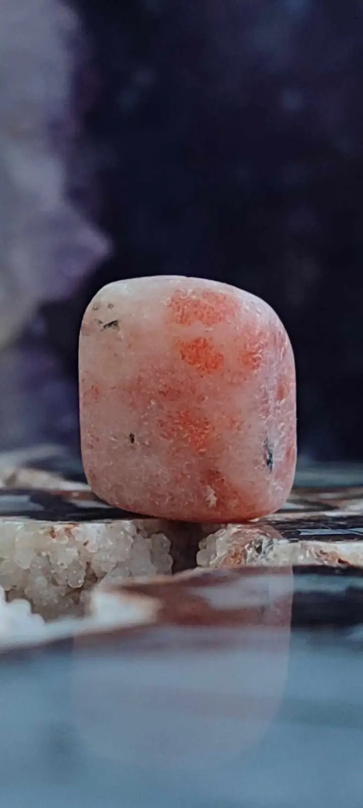 Load image into Gallery viewer, Pierre du soleil Héliolite du brésil pierre roulée Grade A++++ Pierre du soleil Héliolite
