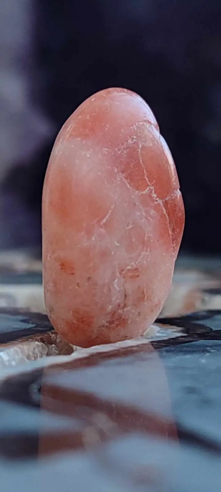 Load image into Gallery viewer, Pierre du soleil Héliolite du Brésil pierre roulée Grade A++++ Pierre du soleil Héliolite
