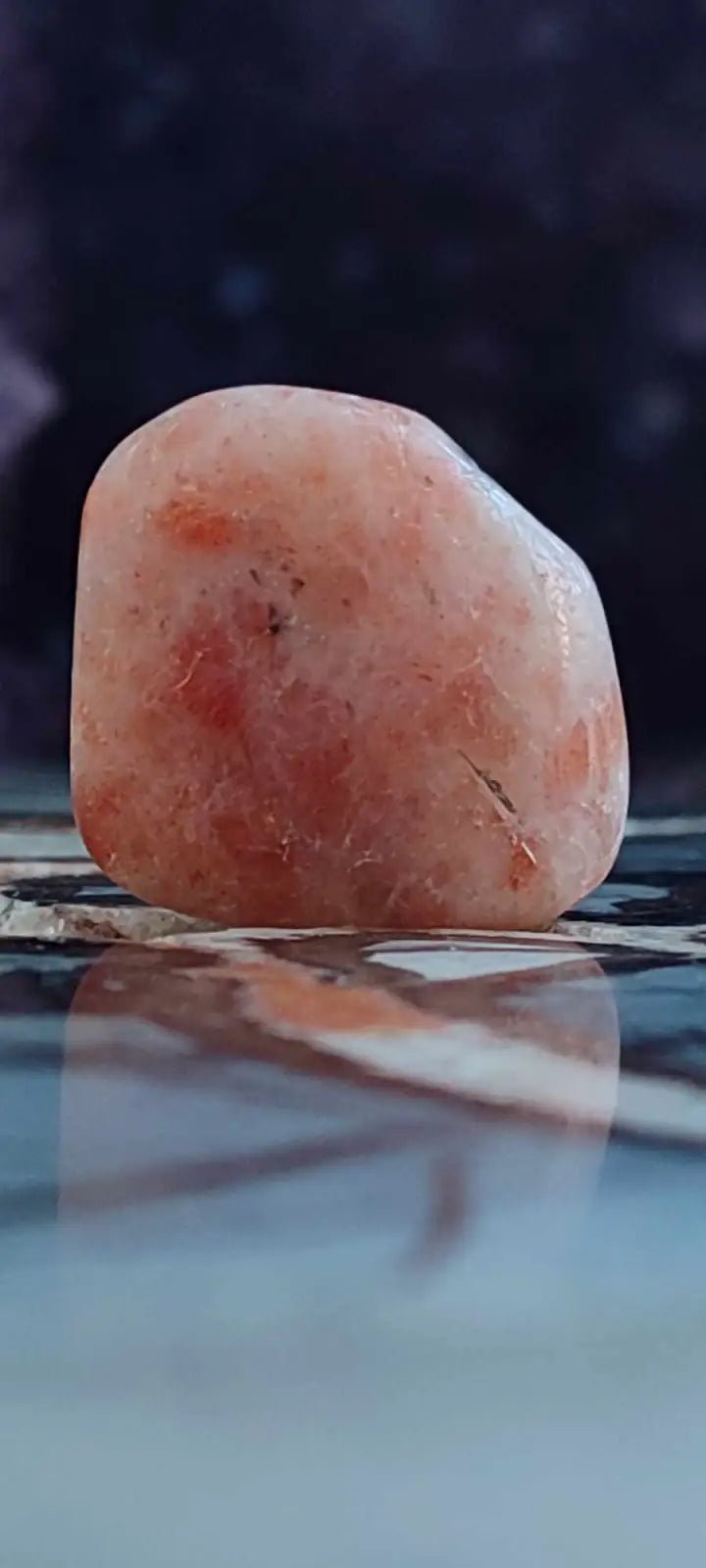 Load image into Gallery viewer, Pierre du soleil Héliolite du Brésil pierre roulée Grade A++++ Pierre du soleil Héliolite
