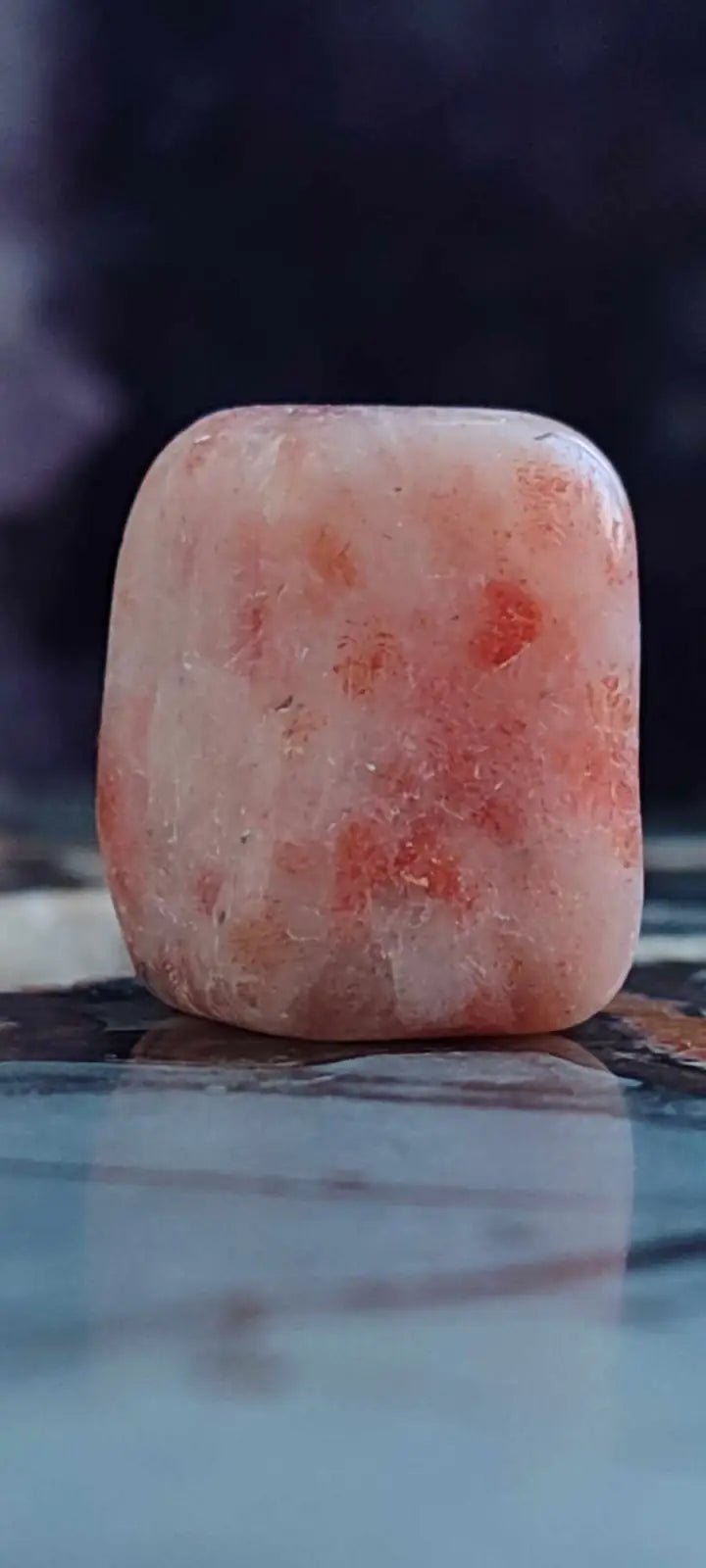 Load image into Gallery viewer, Pierre du soleil Héliolite du Brésil pierre roulée Grade A++++ Pierre du soleil Héliolite
