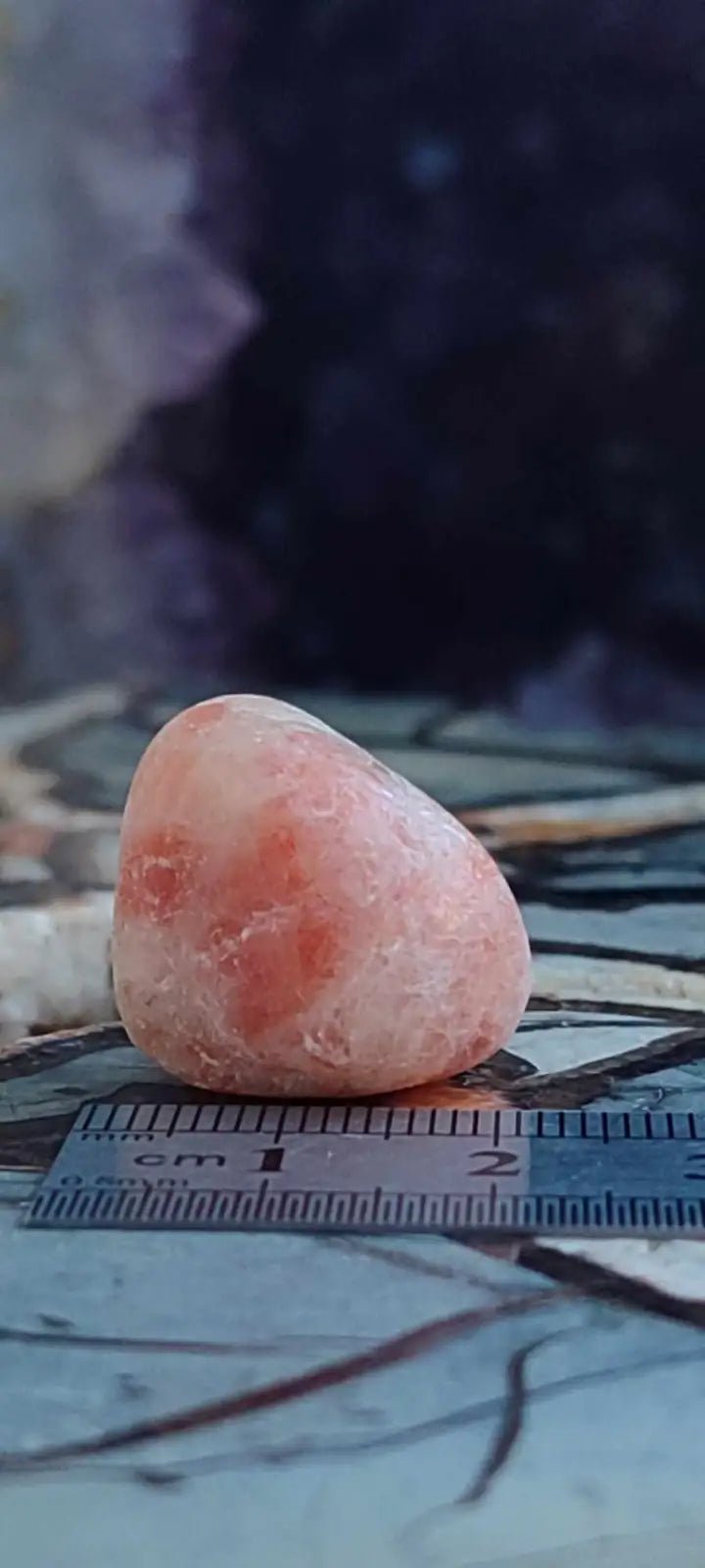 Load image into Gallery viewer, Pierre du soleil Héliolite du Brésil pierre roulée Grade A+++++ Pierre du soleil Héliolite
