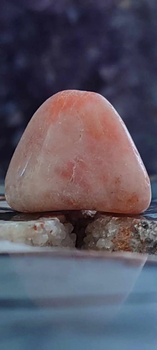 Pierre du soleil Héliolite du Brésil pierre roulée Grade A++++ Pierre du soleil Héliolite