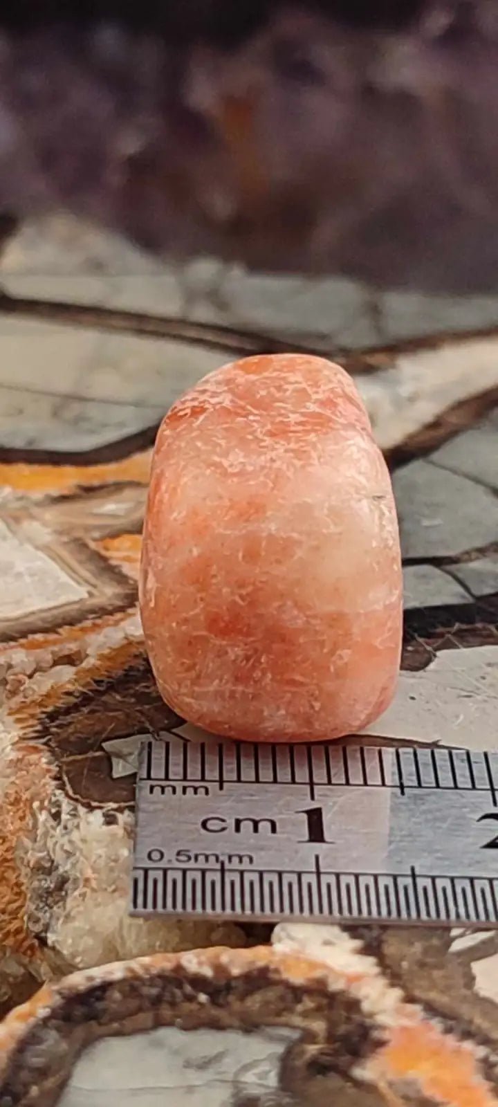 Load image into Gallery viewer, Pierre du soleil Héliolite du Brésil pierre roulée Grade A++++ Pierre du soleil Héliolite
