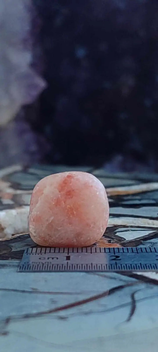 Pierre du soleil Héliolite du Brésil pierre roulée Grade A+++++ Pierre du soleil Héliolite