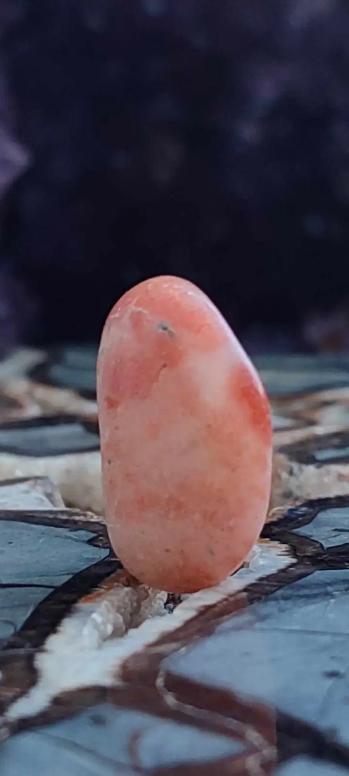 Load image into Gallery viewer, Pierre du soleil Héliolite du Brésil pierre roulée Grade A++++ Pierre du soleil Héliolite
