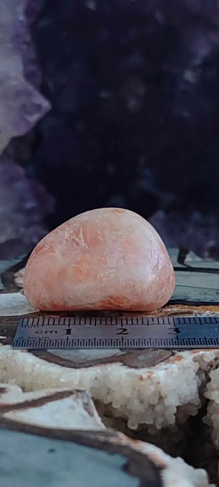 Load image into Gallery viewer, Pierre du soleil Héliolite du brésil pierre roulée Grade A++++ Pierre du soleil Héliolite
