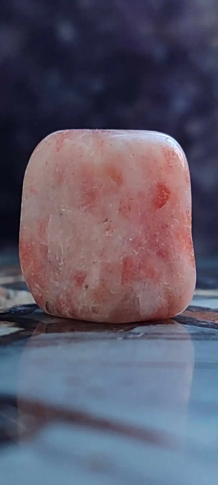 Load image into Gallery viewer, Pierre du soleil Héliolite du Brésil pierre roulée Grade A++++ Pierre du soleil Héliolite
