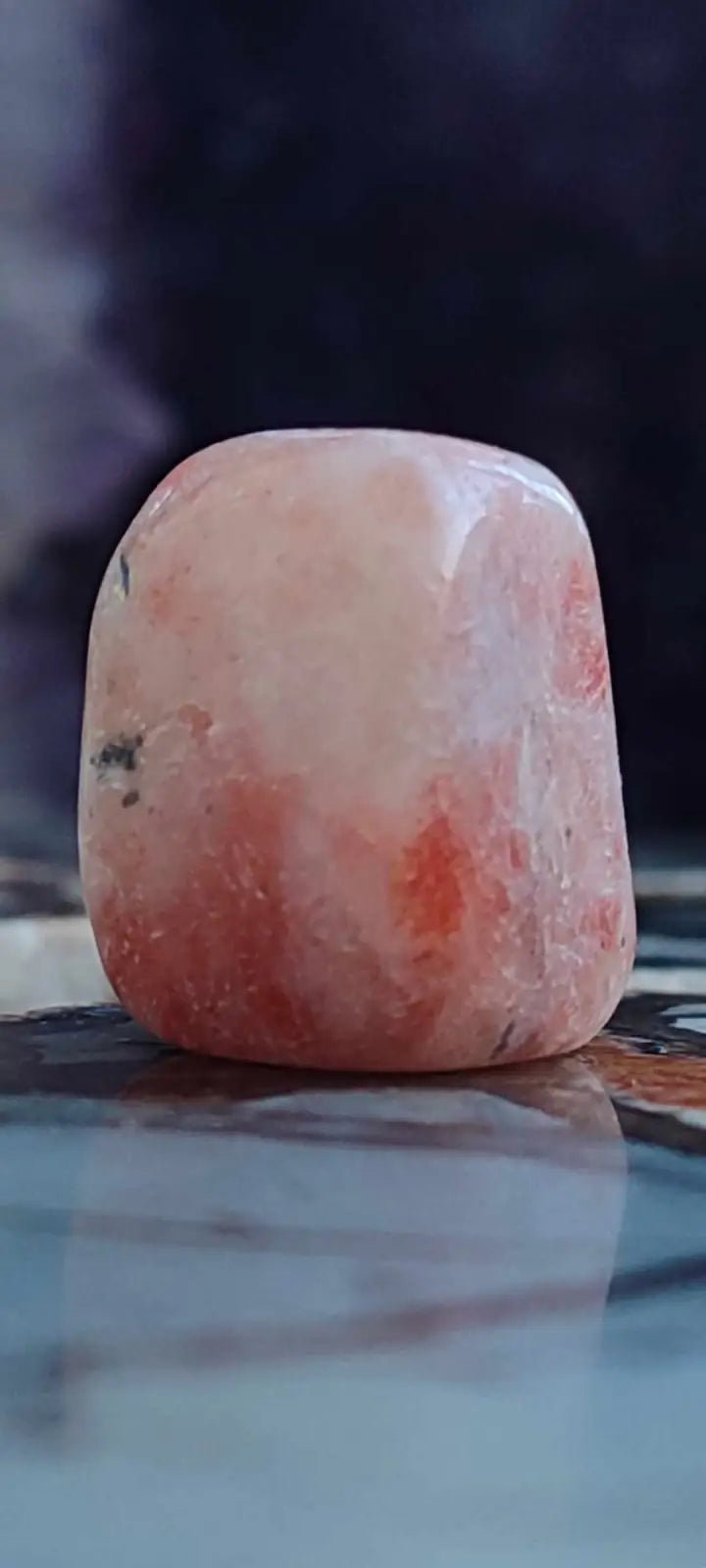 Load image into Gallery viewer, Pierre du soleil Héliolite du Brésil pierre roulée Grade A++++ Pierre du soleil Héliolite
