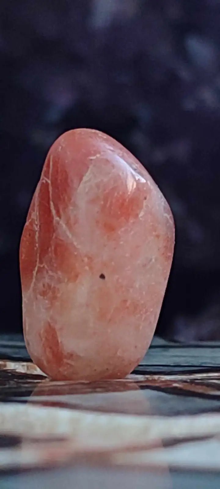 Load image into Gallery viewer, Pierre du soleil Héliolite du Brésil pierre roulée Grade A++++ Pierre du soleil Héliolite
