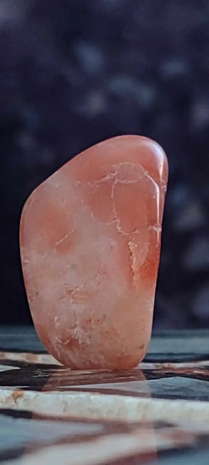 Load image into Gallery viewer, Pierre du soleil Héliolite du Brésil pierre roulée Grade A++++ Pierre du soleil Héliolite
