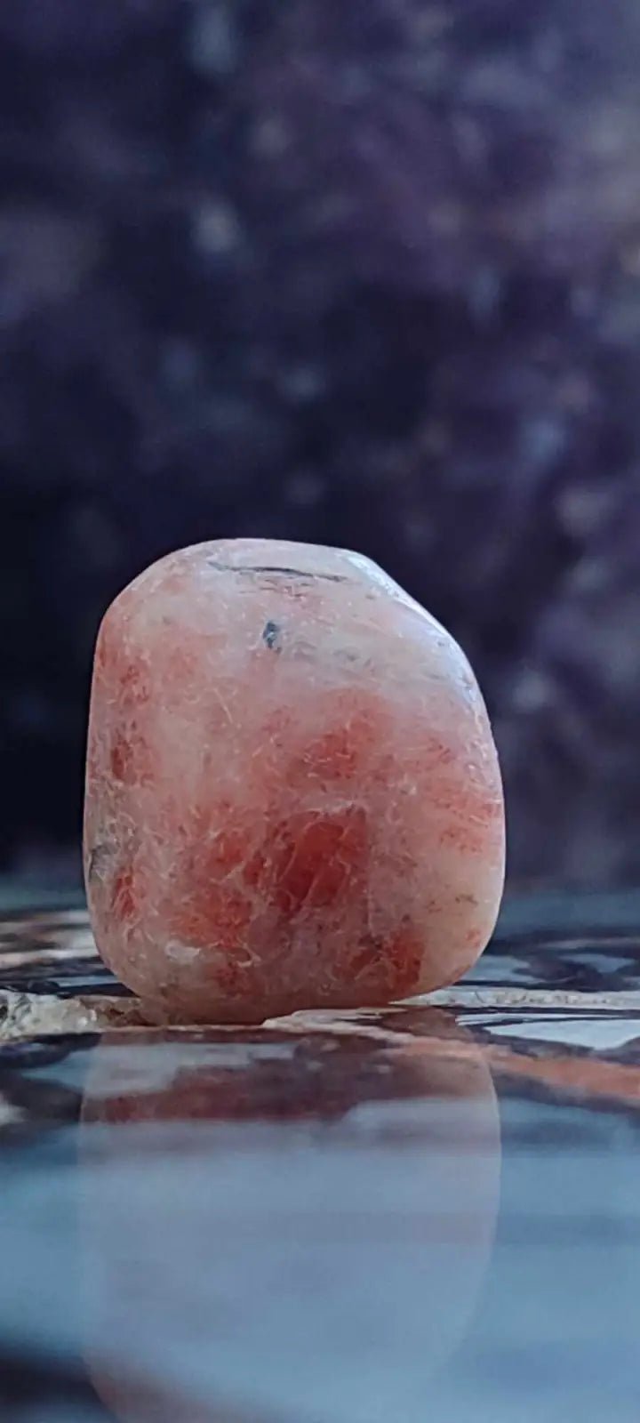 Load image into Gallery viewer, Pierre du soleil Héliolite du brésil pierre roulée Grade A++++ Pierre du soleil Héliolite
