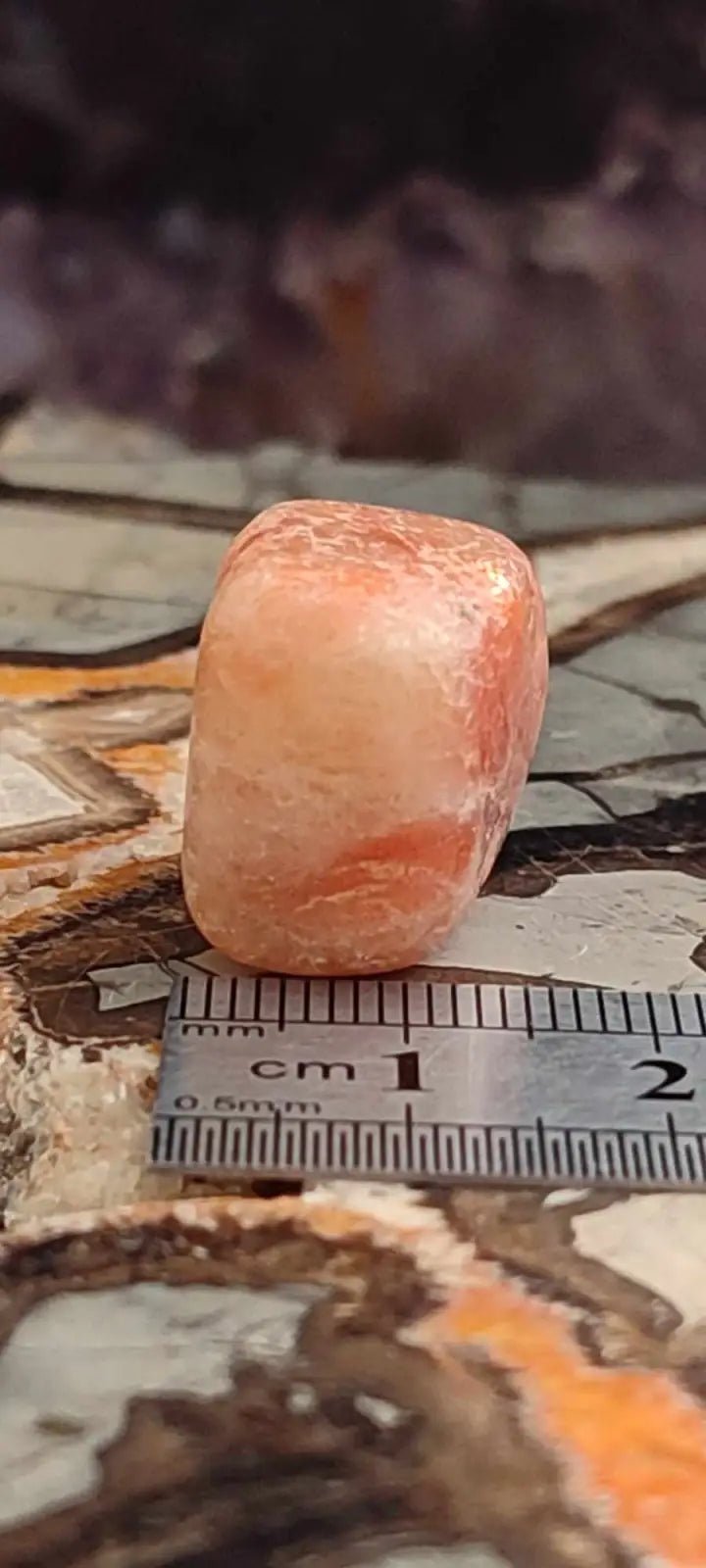 Load image into Gallery viewer, Pierre du soleil Héliolite du Brésil pierre roulée Grade A++++ Pierre du soleil Héliolite
