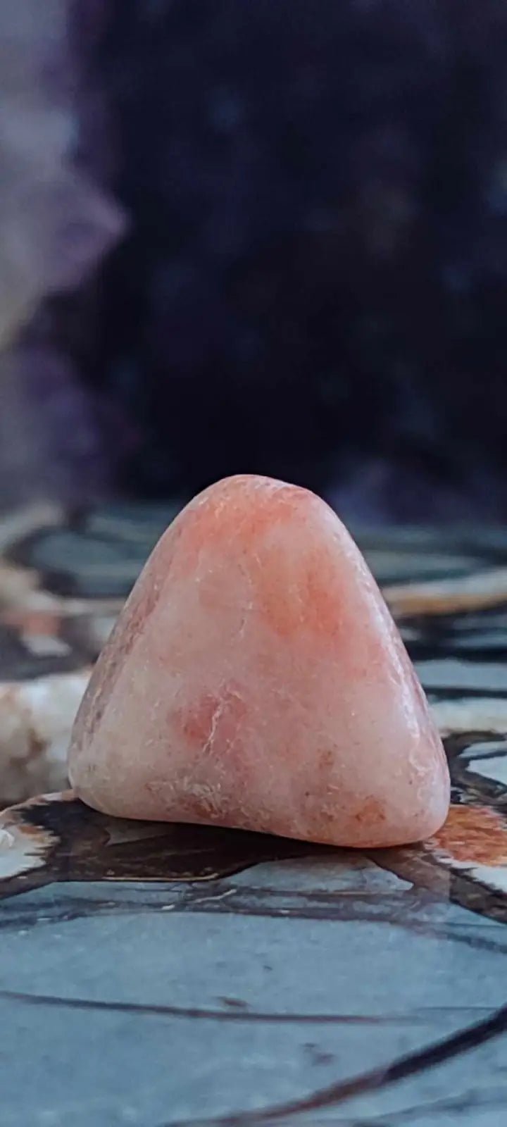 Load image into Gallery viewer, Pierre du soleil Héliolite du Brésil pierre roulée Grade A++++ Pierre du soleil Héliolite
