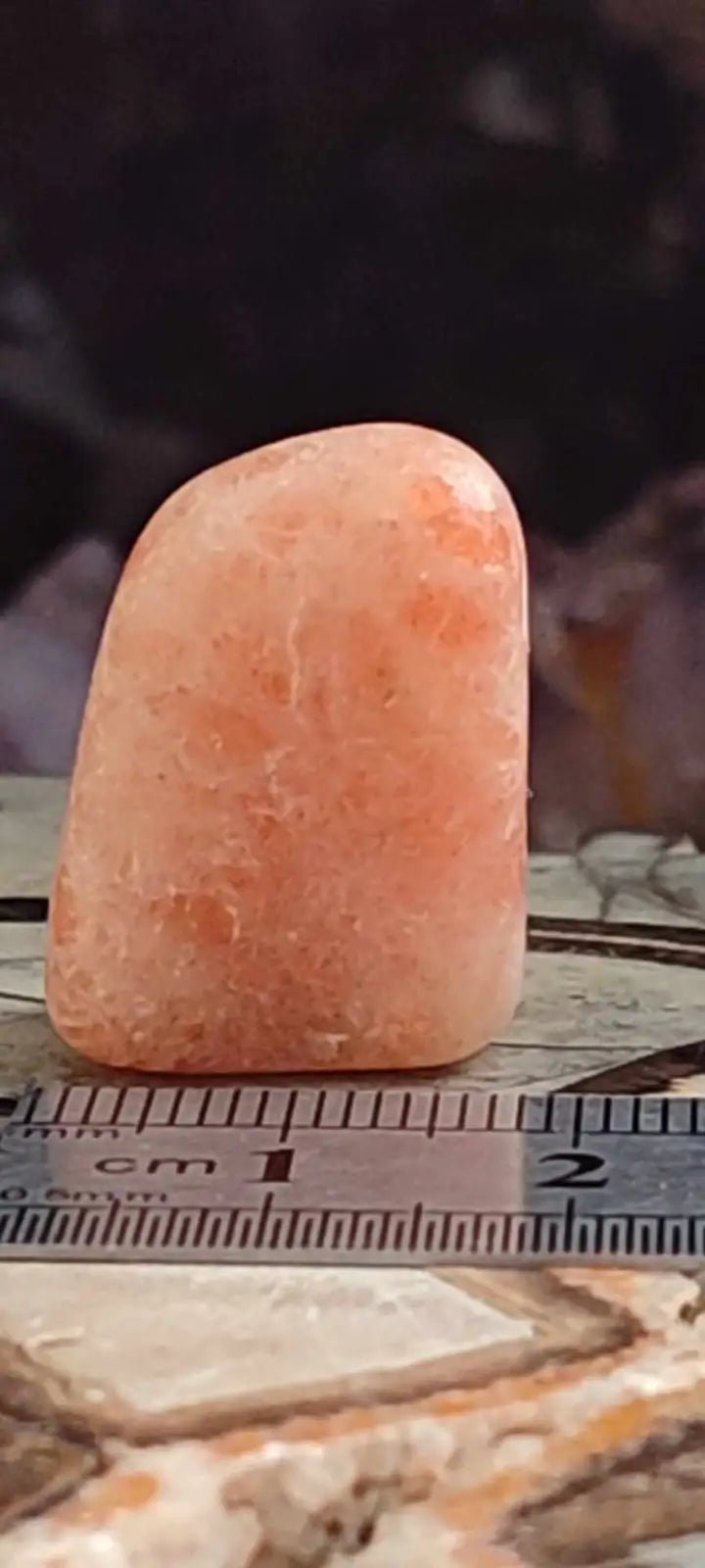 Load image into Gallery viewer, Pierre du soleil Héliolite du Brésil pierre roulée Grade A++++ Pierre du soleil Héliolite
