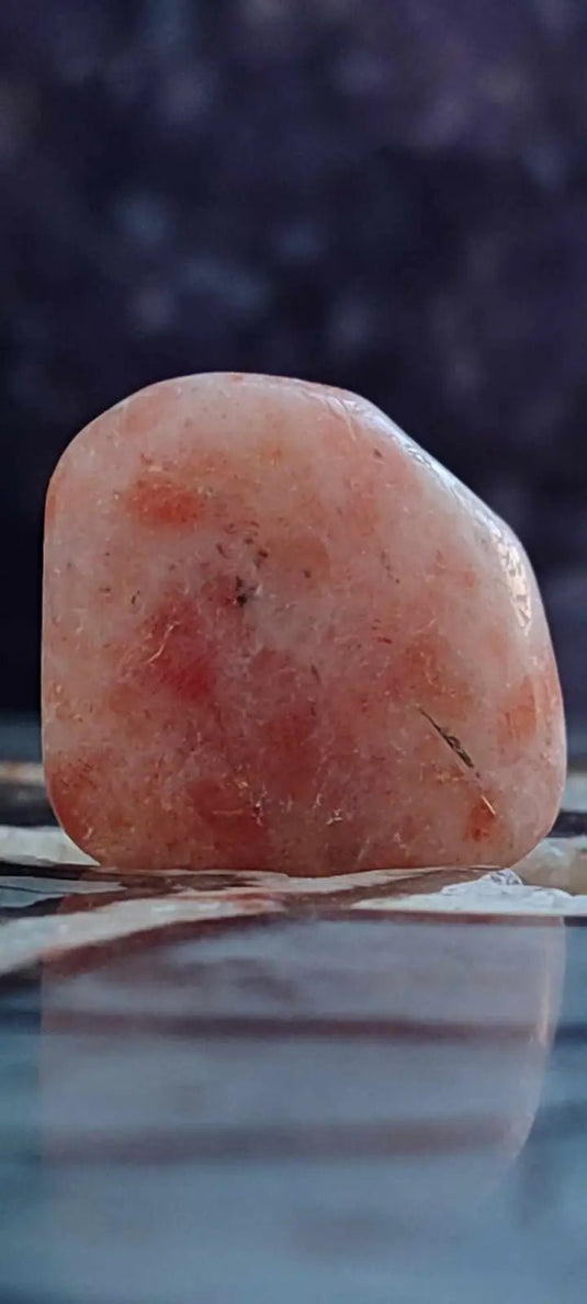 Pierre du soleil Héliolite du Brésil pierre roulée Grade A++++ Pierre du soleil Héliolite