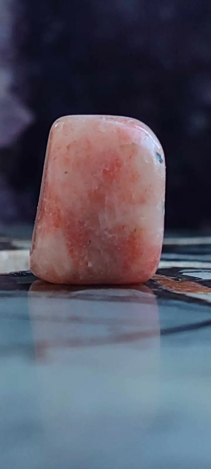 Load image into Gallery viewer, Pierre du soleil Héliolite du Brésil pierre roulée Grade A++++ Pierre du soleil Héliolite
