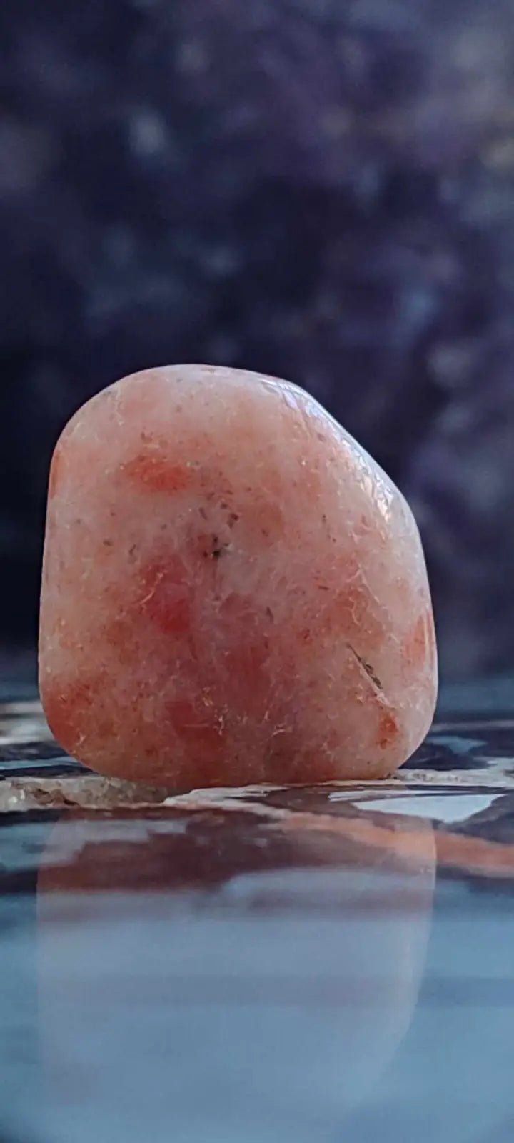 Load image into Gallery viewer, Pierre du soleil Héliolite du Brésil pierre roulée Grade A++++ Pierre du soleil Héliolite
