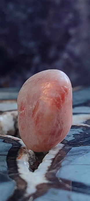 Pierre du soleil Héliolite du Brésil pierre roulée Grade A++++ Pierre du soleil Héliolite