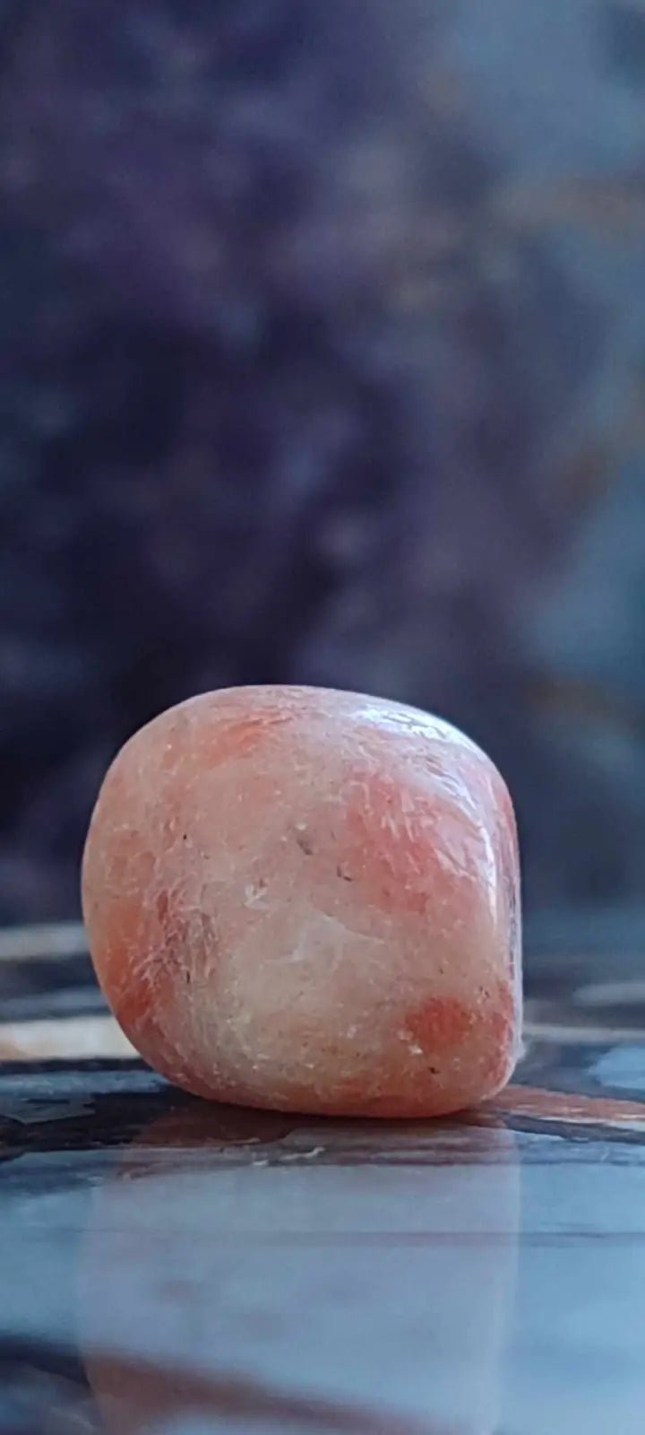 Load image into Gallery viewer, Pierre du soleil Héliolite du Brésil pierre roulée Grade A+++++ Pierre du soleil Héliolite
