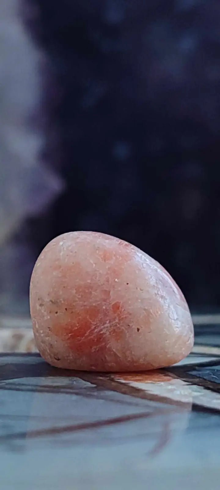 Load image into Gallery viewer, Pierre du soleil Héliolite du Brésil pierre roulée Grade A+++++ Pierre du soleil Héliolite
