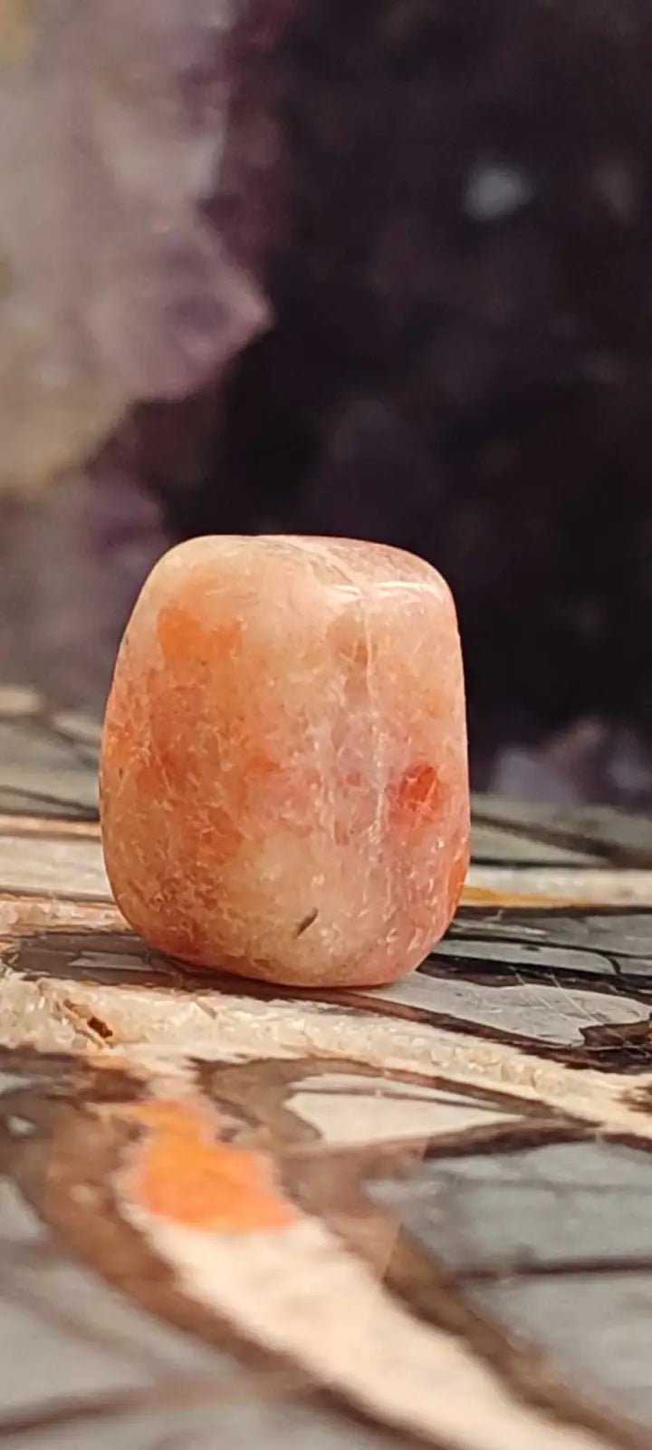 Load image into Gallery viewer, Pierre du soleil Héliolite du Brésil pierre roulée Grade A++++ Pierre du soleil Héliolite
