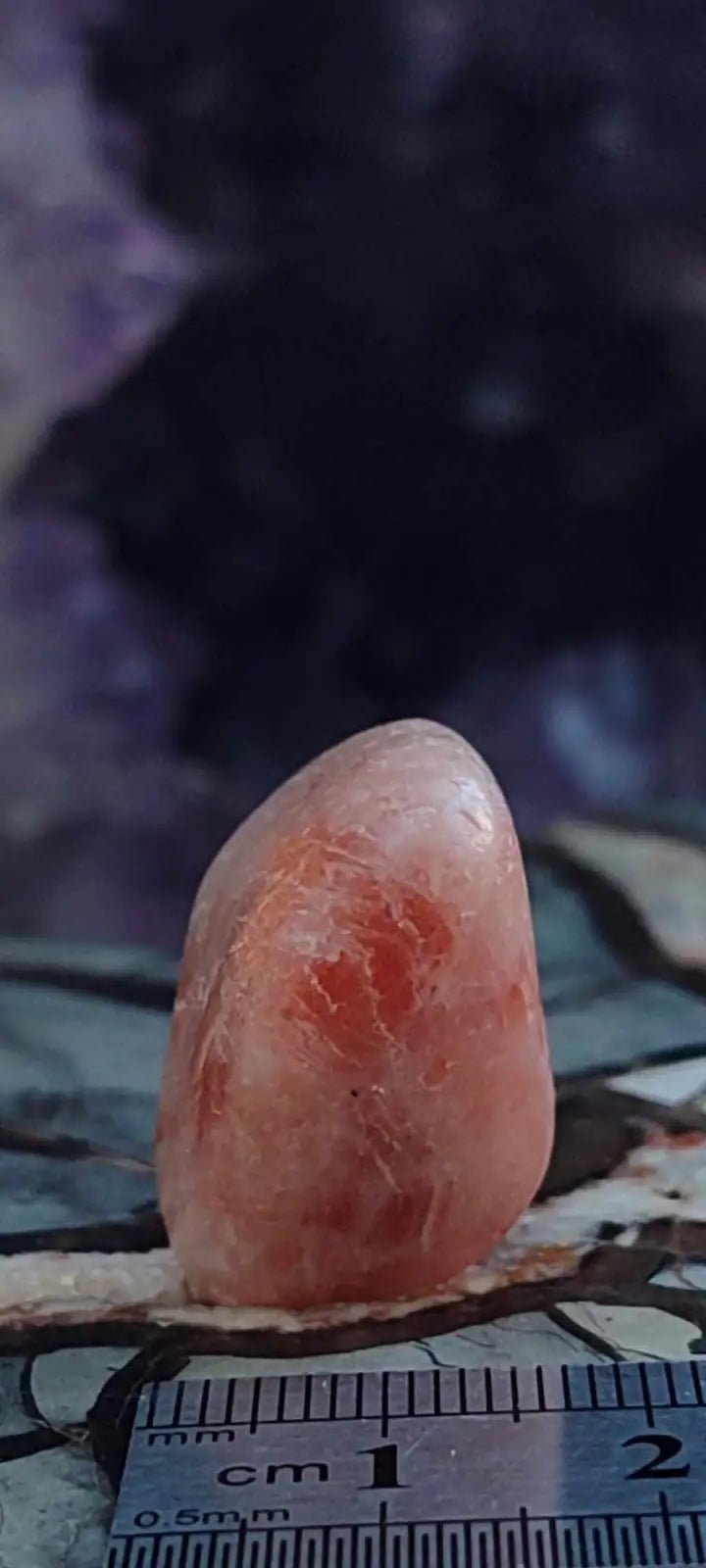 Load image into Gallery viewer, Pierre du soleil Héliolite du Brésil pierre roulée Grade A++++ Pierre du soleil Héliolite
