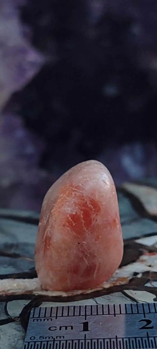 Pierre du soleil Héliolite du Brésil pierre roulée Grade A++++ Pierre du soleil Héliolite