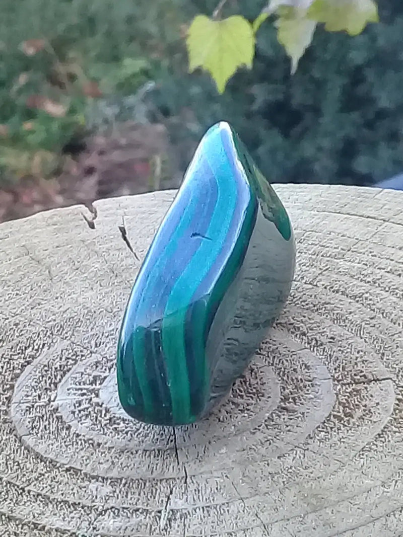 Chargez l'image dans la visionneuse de la galerie, Pierre roulée en Malachite Grade A ++++ Pierre roulée en Malachite
