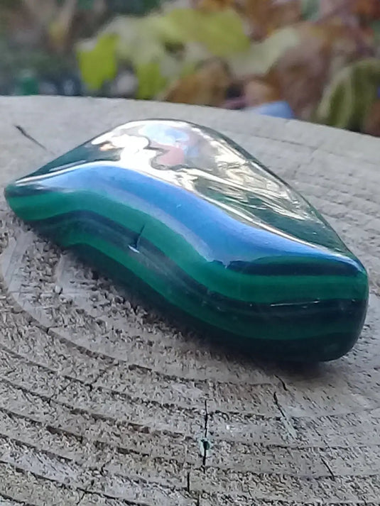 Pierre roulée en Malachite Grade A ++++ Pierre roulée en Malachite