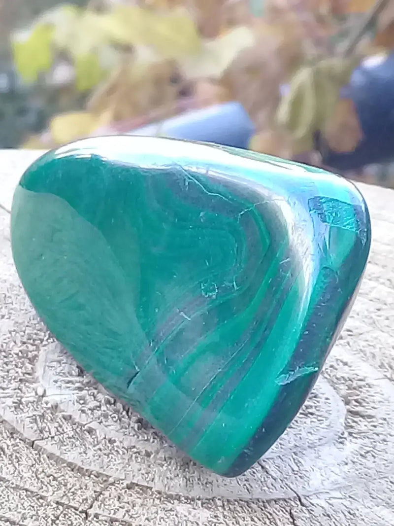 Chargez l'image dans la visionneuse de la galerie, Pierre roulée en Malachite Grade A ++++ Pierre roulée en Malachite
