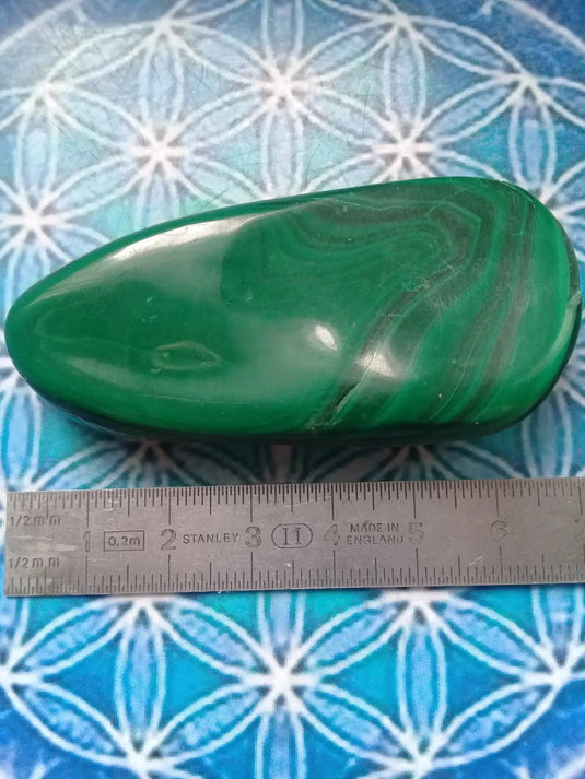 Pierre roulée en Malachite Grade A ++++ Pierre roulée en Malachite