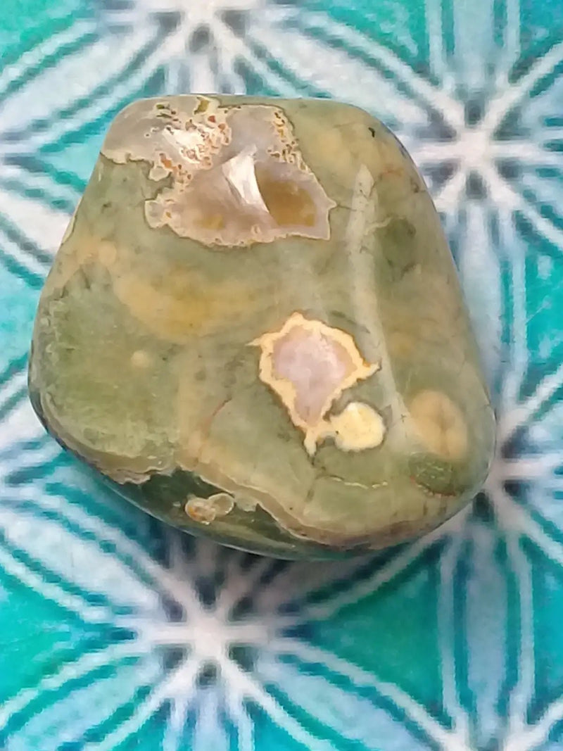 Chargez l&#39;image dans la visionneuse de la galerie, Pierre roulée Jaspe Rhyolite Grade A ++++ Pierre roulée Jaspe Rhyolite
