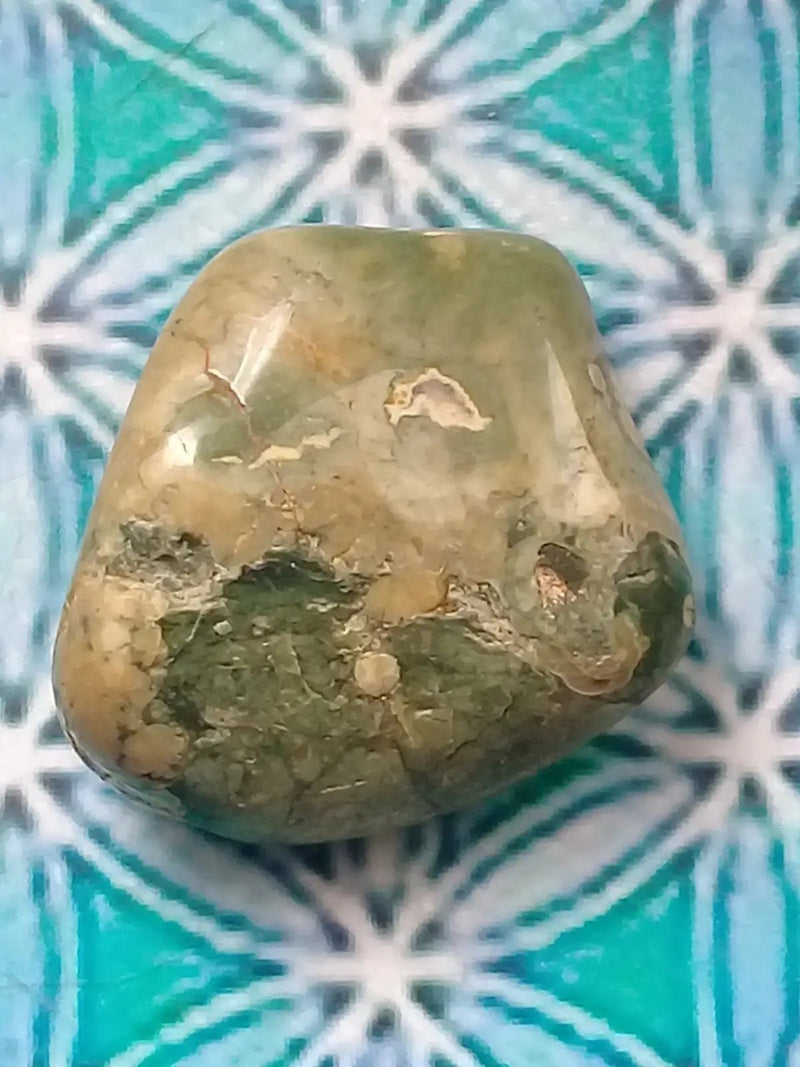 Chargez l&#39;image dans la visionneuse de la galerie, Pierre roulée Jaspe Rhyolite Grade A ++++ Pierre roulée Jaspe Rhyolite
